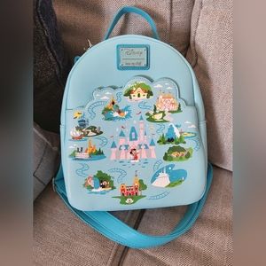 Blue Disneyland Park 65th Anniversary Loungefly Bag